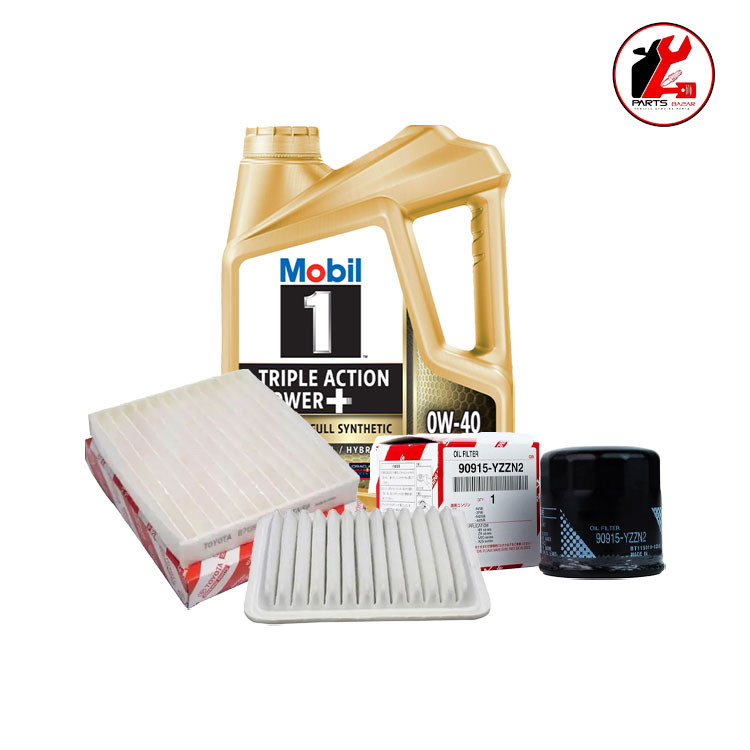 Engine Oil + A/C Filter + Air Filter + Oil Filter (General Service Combo)